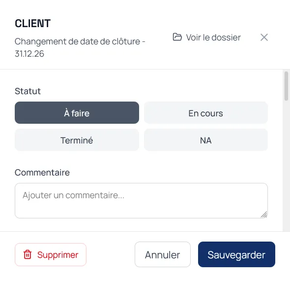 Gestion des tâches avec affectation, rappels et charge de travail